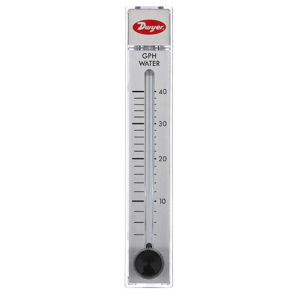 Flowmeter, range 4-40 GPH water.